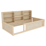 Twin Engineered Wood Platform Bed Natural