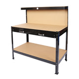 Steel Workbench Tool Storage Work Bench Workshop Tools Table W/Drawer