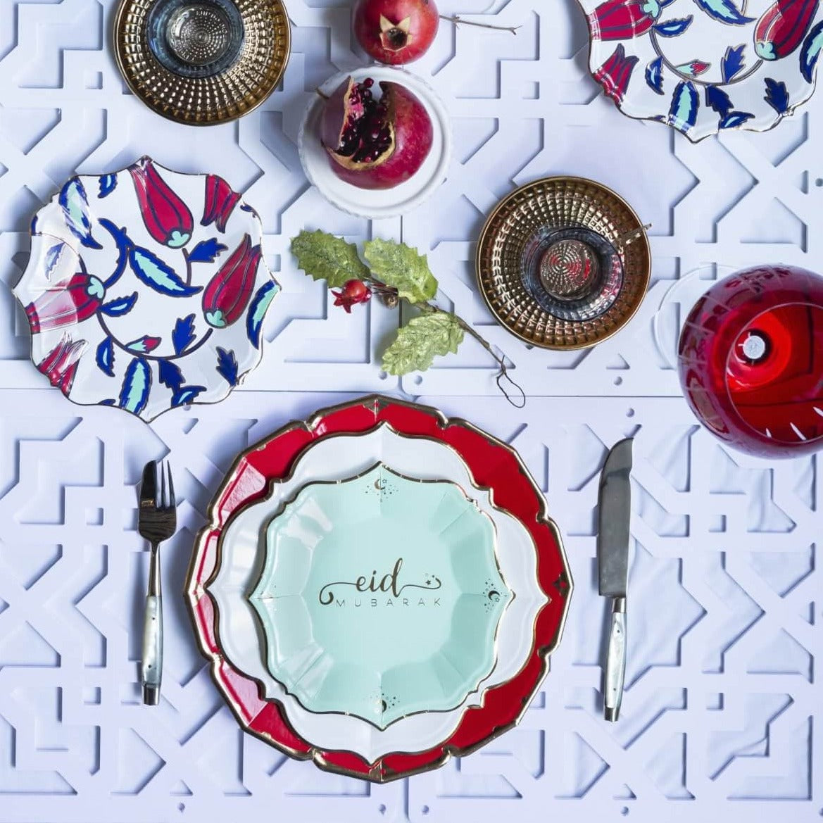 Mint and Red Eid Party for 8