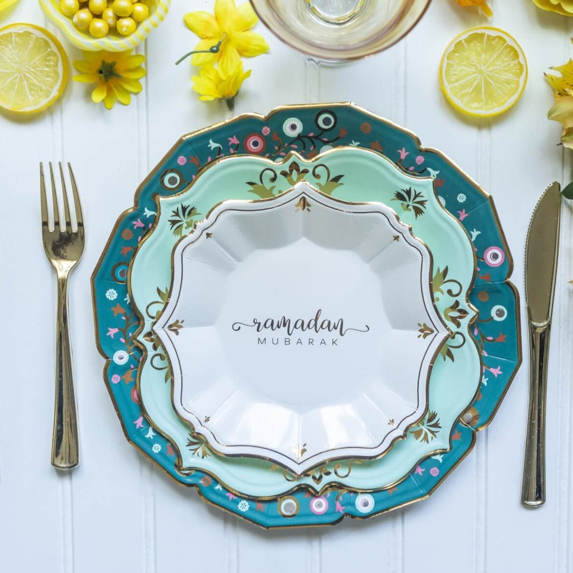 Floral Green Ramadan Party for 8