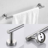 3-Pieces Bathroom Hardware Accessories Set - Towel Bar, Toilet Paper Holder