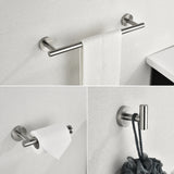 3-Pieces Bathroom Hardware Accessories Set - Towel Bar, Toilet Paper Holder