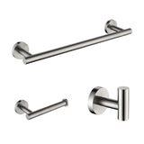 3-Pieces Bathroom Hardware Accessories Set - Towel Bar, Toilet Paper Holder