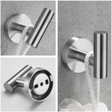 3-Pieces Bathroom Hardware Accessories Set - Towel Bar, Toilet Paper Holder
