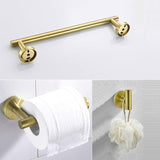 3-Pieces Bathroom Hardware Accessories Set - Towel Bar, Toilet Paper Holder