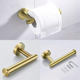 3-Pieces Bathroom Hardware Accessories Set - Towel Bar, Toilet Paper Holder