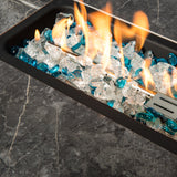 32" Propane Gas Fire Pit Table, 50000 BTU Rectangular Fire Pit