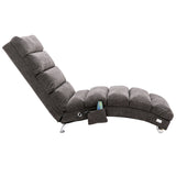 Linen Recliner Dark Gray