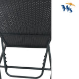 Outdoor Chaise Lounge Chair Metal Gray 75"