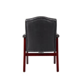 Leather Reception Guest Chairs W/Padded Seat