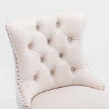 Velvet Bar Table Set Tufted Beige