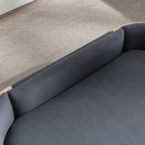 Scandinavian style Elevated Dog Bed Pet Sofa With Solid Wood legs