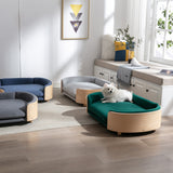 Scandinavian style Elevated Dog Bed Pet Sofa With Solid Wood legs