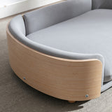 Scandinavian style Elevated Dog Bed Pet Sofa With Solid Wood legs