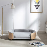 Scandinavian style Elevated Dog Bed Pet Sofa With Solid Wood legs