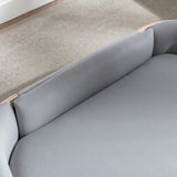 Scandinavian style Elevated Dog Bed Pet Sofa With Solid Wood legs