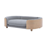 Scandinavian style Elevated Dog Bed Pet Sofa With Solid Wood legs
