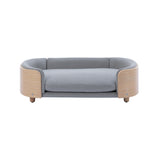 Scandinavian style Elevated Dog Bed Pet Sofa With Solid Wood legs