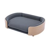 Scandinavian style Elevated Dog Bed Pet Sofa With Solid Wood legs
