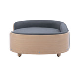 Scandinavian style Elevated Dog Bed Pet Sofa With Solid Wood legs
