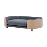 Scandinavian style Elevated Dog Bed Pet Sofa With Solid Wood legs