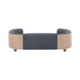 Scandinavian style Elevated Dog Bed Pet Sofa With Solid Wood legs