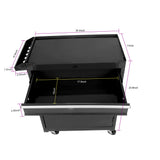 Rolling Tool Chest, 5-Drawer Tool Box Organizer w/Lockable Wheels & Sliding