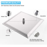 16 Inch Chrome Rain Shower Head