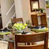 Round Glass Dining Table Transparent