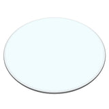 Round Glass Dining Table Transparent