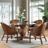 Round Glass Dining Table Transparent