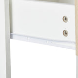 Engineered Wood End Table with Storage White