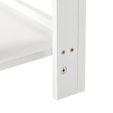 Engineered Wood End Table with Storage White