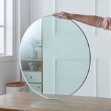 Round Glass Dining Table Transparent
