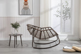 Metal Dining Chair Reclining Light Green