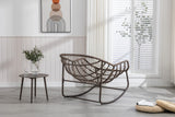 Metal Outdoor Chair Reclining Olive