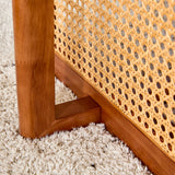 Rectangular Rubberwood Coffee Table Walnut
