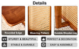 Rectangular Rubberwood Coffee Table Walnut