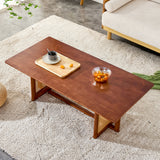 Rectangular Rubberwood Coffee Table Walnut