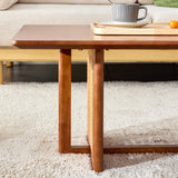 Rectangular Rubberwood Coffee Table Walnut