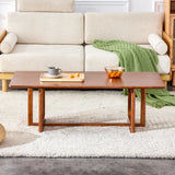Rectangular Rubberwood Coffee Table Walnut