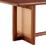 Rectangular Rubberwood Coffee Table Walnut