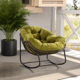 Metal Outdoor Chair Reclining Olive