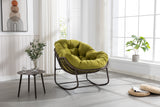 Metal Outdoor Chair Reclining Olive