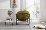 Metal Outdoor Chair Reclining Olive