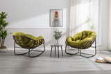 Metal Outdoor Chair Reclining Olive