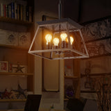 Metal Pendant Light Adjustable Golden Black