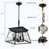 Metal Pendant Light Adjustable Golden Black