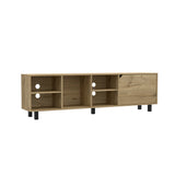 Engineered Wood TV Stand Light Oak 71"