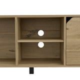 Engineered Wood TV Stand Light Oak 71"